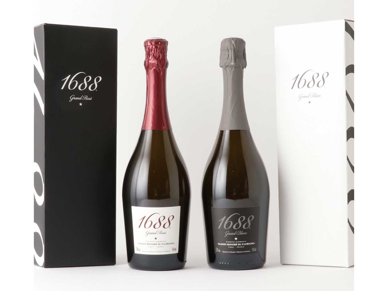 フランス製ノンアルコール・スパークリング 1688 Grand Rosé & 1688 Grand Blanc 6名様