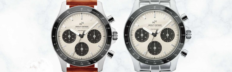ABOUT VINTAGE ApS「1960 Racing Chronograph」ウォッチ＆ベルトセット【3名様】