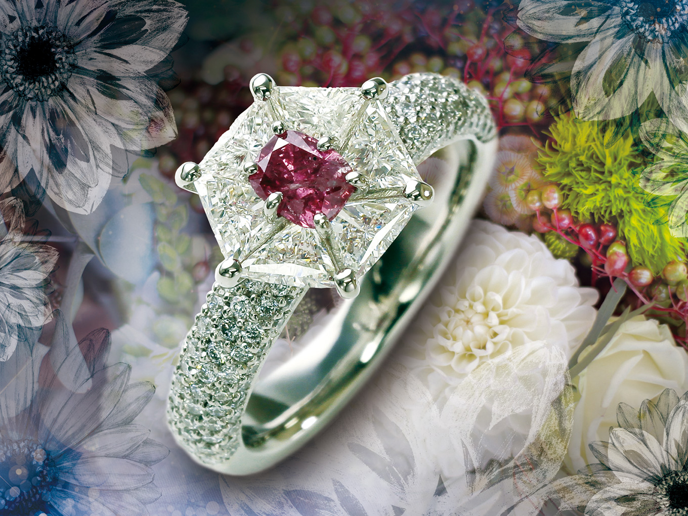 大人の女性を愛らしく彩る「ピンクダイヤ」の魅力