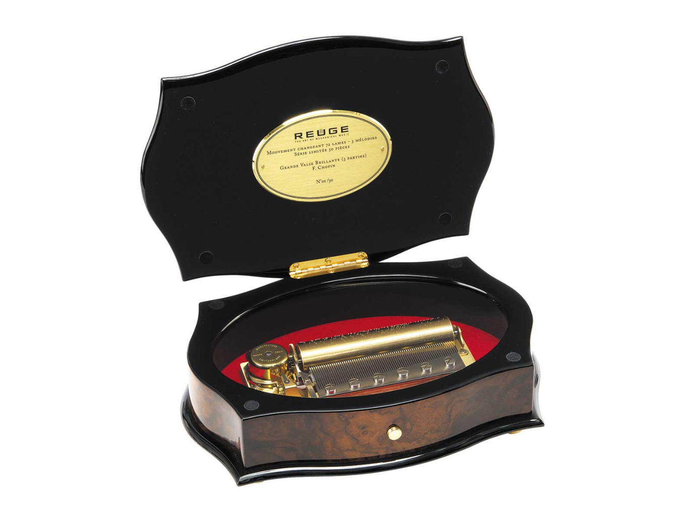 REUGE リュージュ オルゴール 楽器を奏でる天使 Silent Night/サイレントナイト / 清しこの夜 Xmas vintage◆破損直し跡あり 動きます REUGE リュージュ 小型オルゴール スイスオルゴール 胎教音楽 子守唄